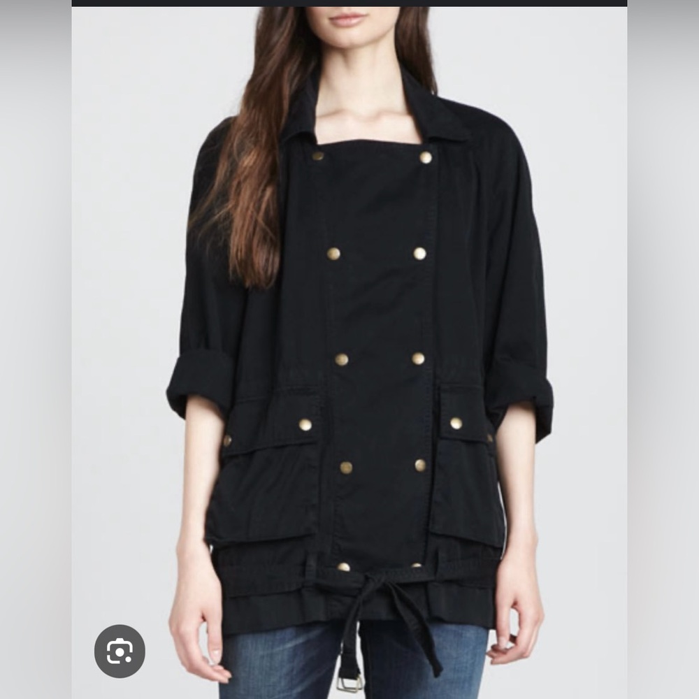 CURRENT/ ELLIOTT INFANTRY JACKET WASHED BLACK